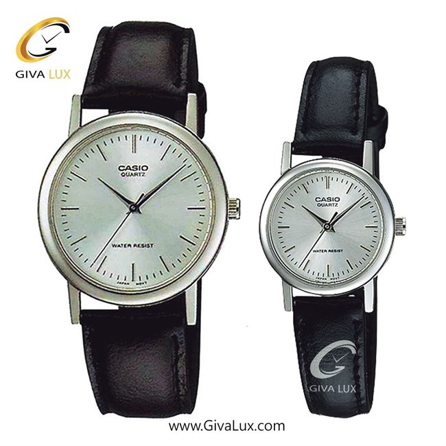 ساعت مچی اورجینال ست کاسیو Casio نقره ای | مشکی| نقره ای| کد رفرنس مردانه: MTP-1095E-7ADF، زنانه:LTP-1095E-7ADF